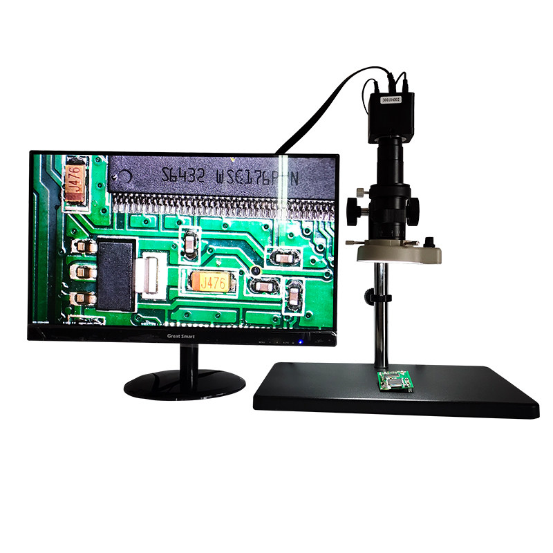 高清1600万像素HDMI带测量CCD 工业相机视频显微镜放大镜检测维修