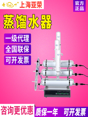 上海亚荣SZ-93/96/97自动双重蒸馏水器实验室提纯分离纯水蒸馏机