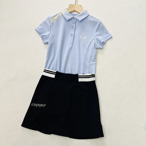 女童高尔夫服装短袖EAGEGOF套装