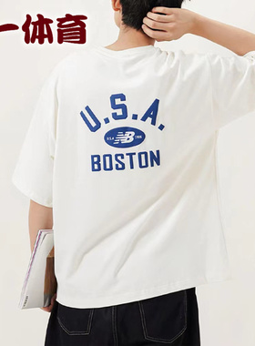 NewBalance/NBT男女短袖T恤运动休闲上衣宽松大码情侣装NEA2E031