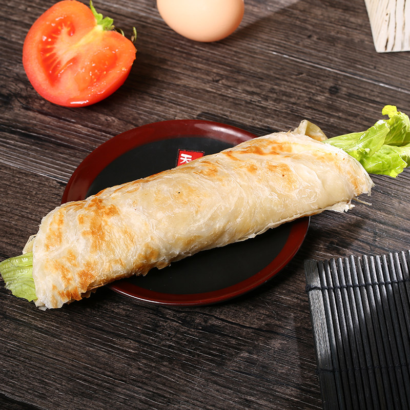 手抓饼包邮100片装正宗台湾风味摆摊创业早点煎饼皮商用大面饼