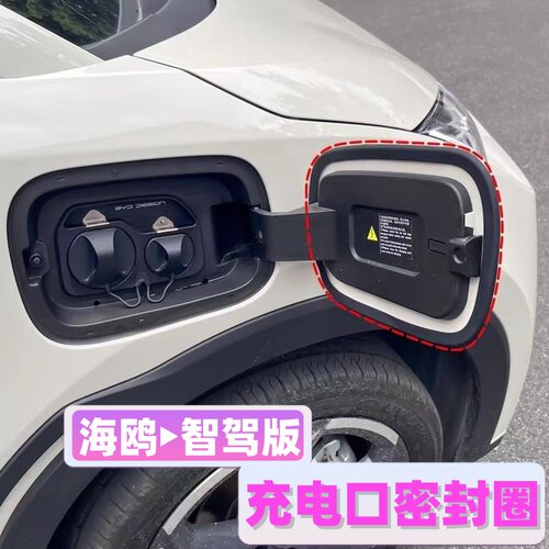 适用比亚迪海鸥充电口密封圈智驾版充电盖防尘条防雨汽车改装用品