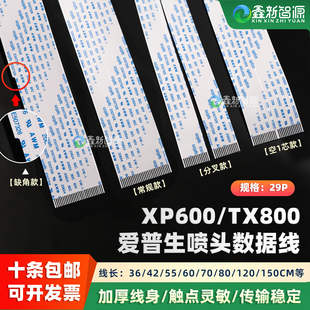 奥德利佰捷写真机喷头数据线XP600喷头线UV平板机6色TX800排线29P