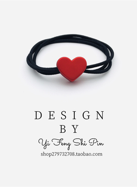 韩国小众设计头绳简约磨砂质感发绳扎头发发圈黑色皮筋发饰冷淡风