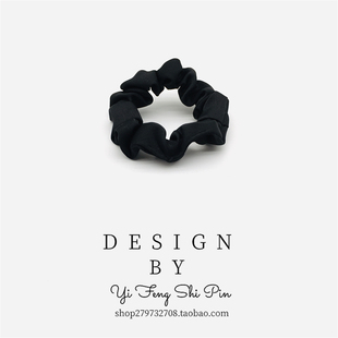bm猪大肠圈发圈网红ins风雪纺纯色法式头绳简约皮筋少女肥肠发绳
