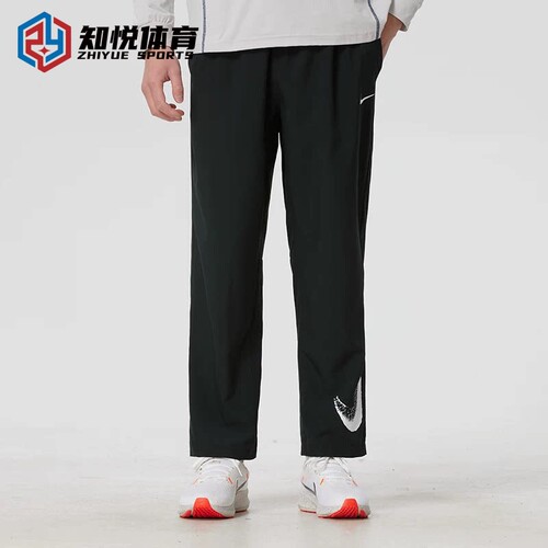 Nike耐克男宽松运动直筒长裤透气休闲运动生活系列黑色IF2202-010