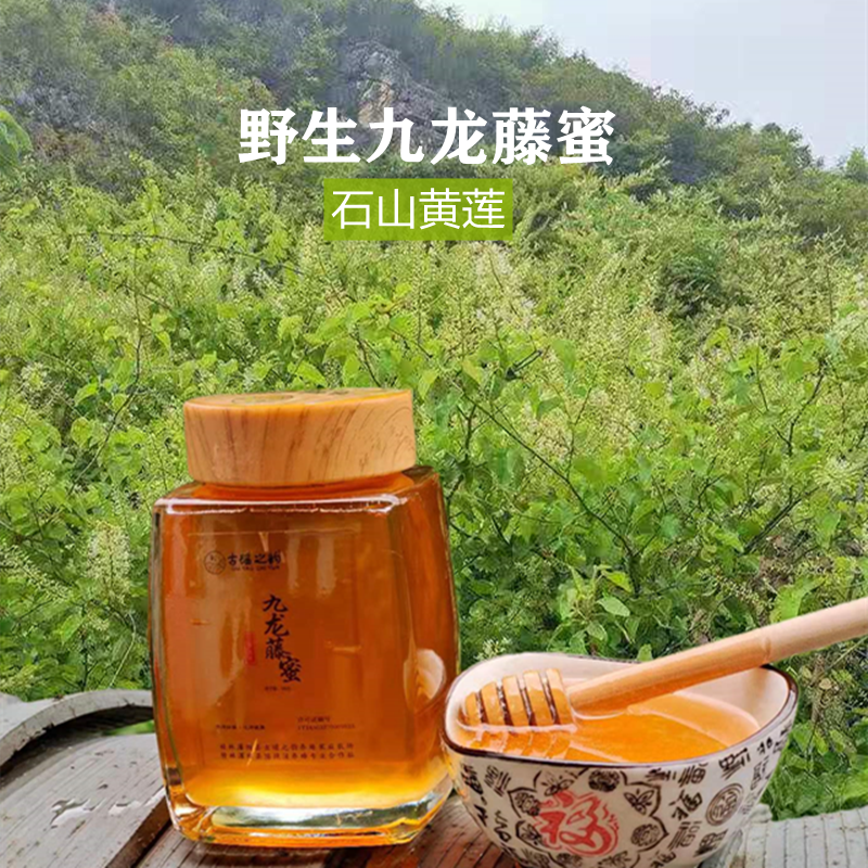 古瑶之韵 野生中药蜂蜜石山黄连九龙藤天然成熟蜂蜜500g
