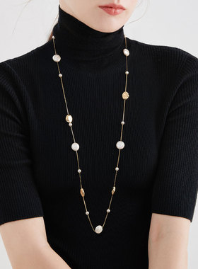 mck巴洛克复古风格毛衣链配饰