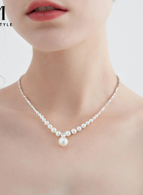 mck轻奢小众高级感碎银几两项链