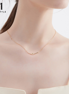 mck925银绳结项链送女友生日礼物