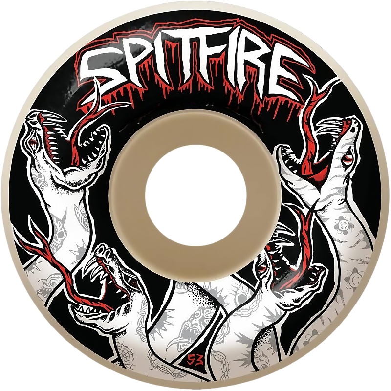 小火人滑板轮子SPITFIRE美国 专业双翘F4动作硬轮 双翘板动作轮