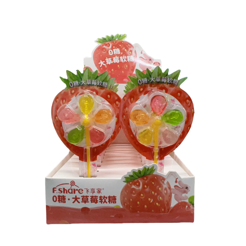 飞享家风车糖草莓口味12g软糖