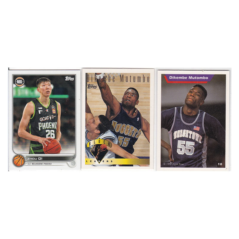 球星卡2022周琦 1995 1992穆托姆博 topps