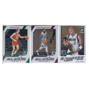 球星卡拉里伯德勒布朗詹姆斯全明星 马里昂捧杯17-18optic