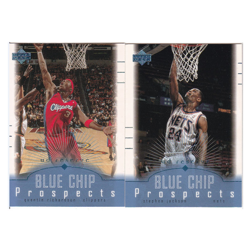 球星卡 昆汀理查德森 斯蒂芬杰克逊 UD 2001