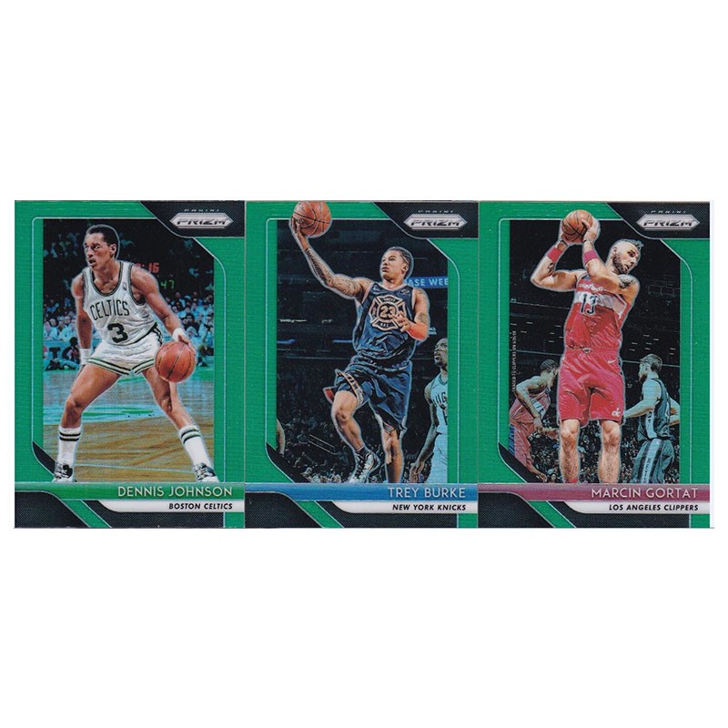 NBA球星卡 丹尼斯约翰逊 伯克 戈塔特 绿折射panini18-19prizm