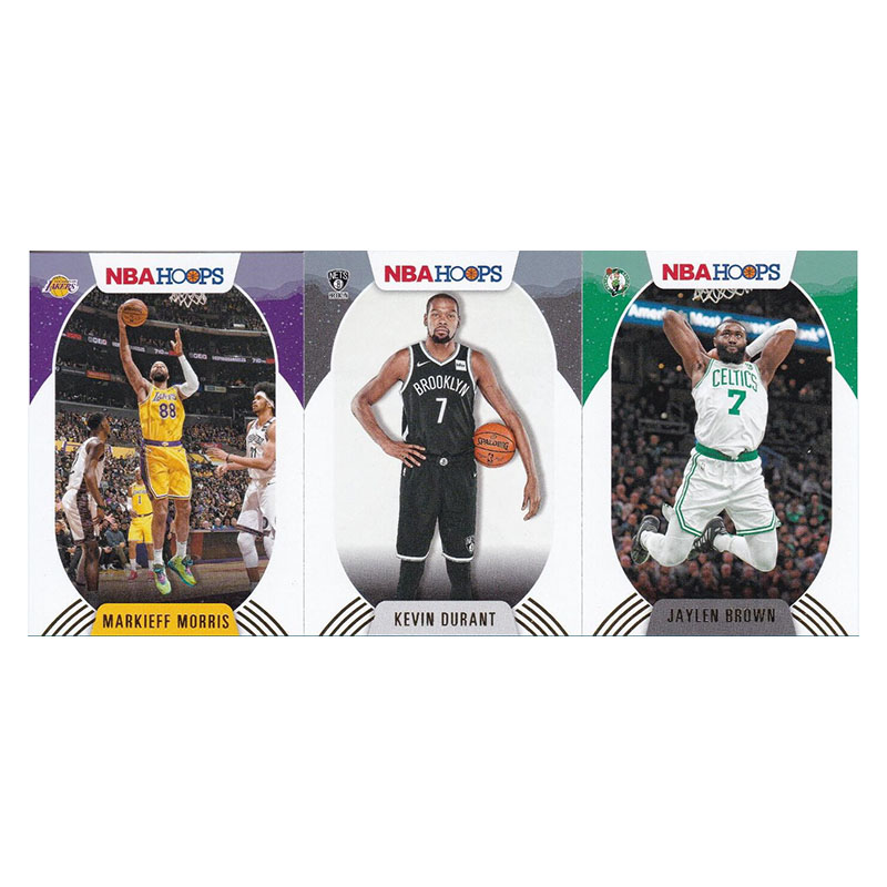 nba球星卡 马基夫莫里斯杜兰特杰伦布朗雪花特卡帕尼尼20-21hoops