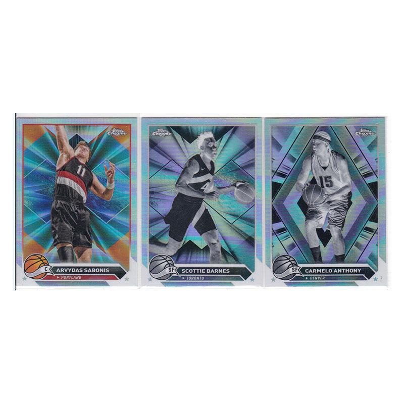 球星卡 萨博尼斯 斯科蒂巴恩斯 卡梅隆安东尼银折射topps 2024