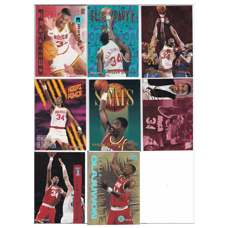 NBA球星卡 skybox 1995 大梦 奥拉朱旺 火箭队 名宿 名人堂