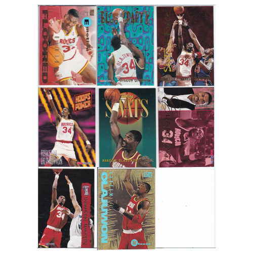 NBA球星卡 skybox 1995 大梦 奥拉朱旺 火箭队 名宿 名人堂 - 封面