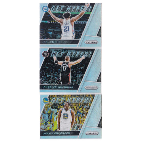 NBA球星卡 恩比德 瓦兰丘纳斯 德雷蒙德格林折射帕尼尼17-18prizm