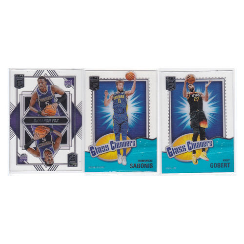 球星卡 福克斯 萨博尼斯 戈贝尔 胶片 帕尼尼21-22donruss elite
