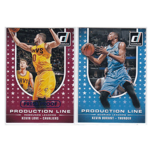 球星卡 凯文乐福/99 凯文杜兰特 特卡帕尼尼14-15donruss