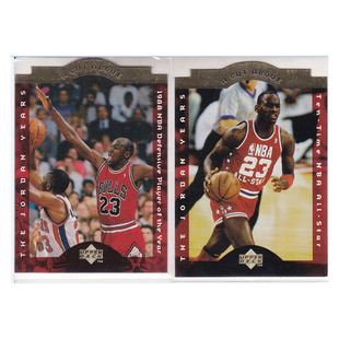 球星卡 迈克尔乔丹 切割 UD 1996 #CA4 CA5