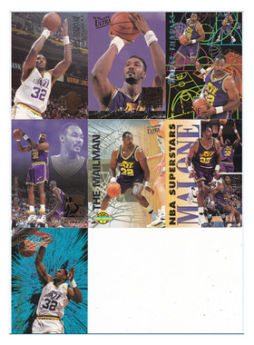 球星卡 卡尔马龙 fleer 1993 爵士队 1994