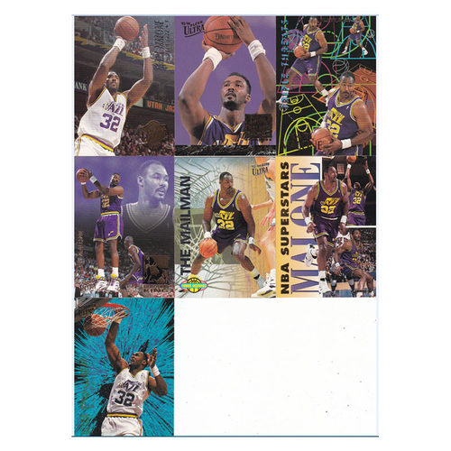 球星卡 卡尔马龙 fleer 1993 爵士队 1994