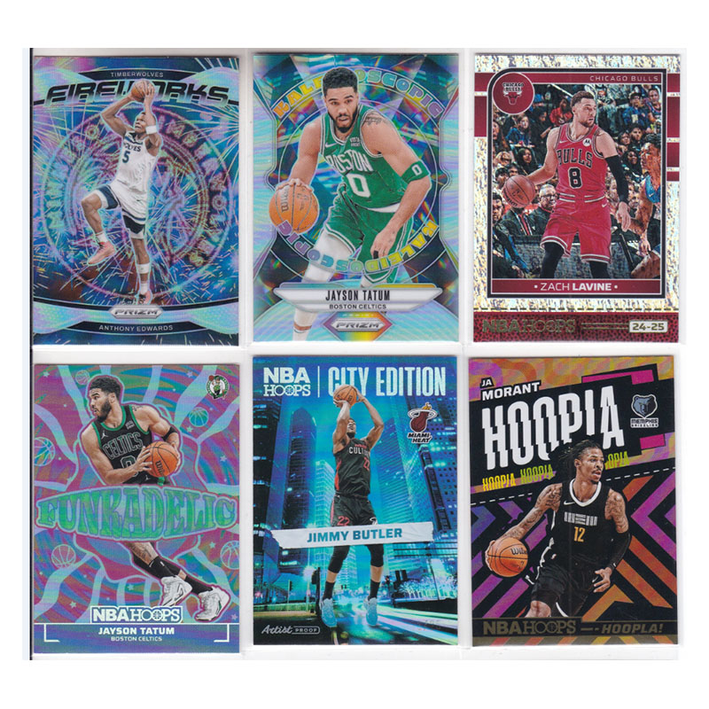 球星卡爱德华兹塔图姆prizm拉文巴特勒莫兰特折帕尼尼24-25hoops