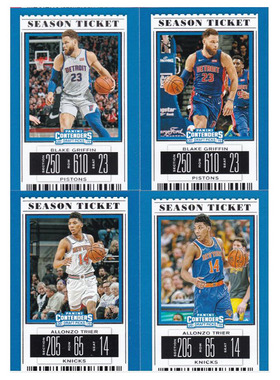 NBA球星卡 格里芬 特里尔 帕尼尼2019contenders