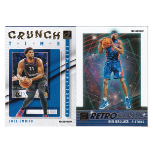 球星卡 恩比德 本华莱士 特卡 金平行 帕尼尼21-22donruss