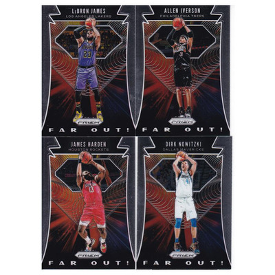 NBA球星卡 勒布朗詹姆斯 艾弗森 哈登 诺维斯基 panini19-20prizm