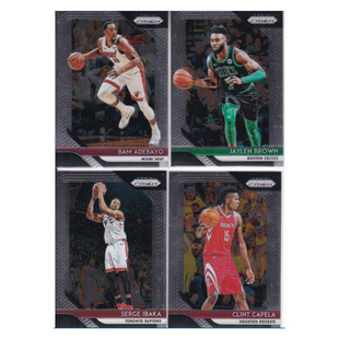 球星卡 阿德巴约 杰伦布朗 伊巴卡 卡佩拉 帕尼尼18-19prizm