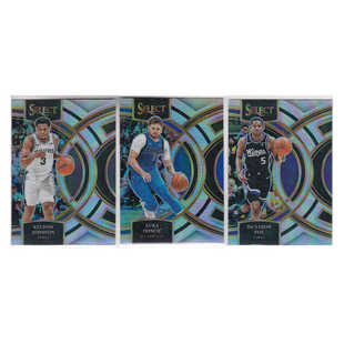 球星卡凯尔登约翰逊 东契奇 福克斯 银折射帕尼尼23-24select