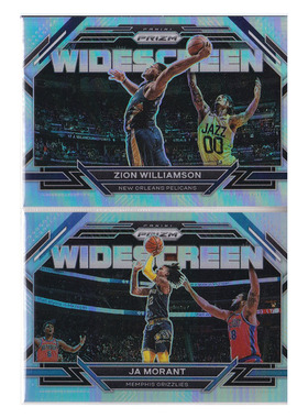 球星卡 锡安威廉森 莫兰特 widescreen银折射帕尼尼22-23prizm