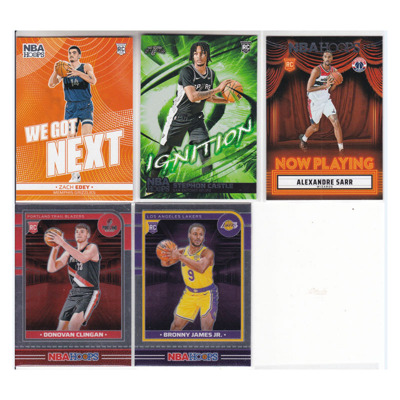 球星卡扎克艾迪卡斯尔萨尔克林根布朗尼詹姆斯新秀24-25hoops