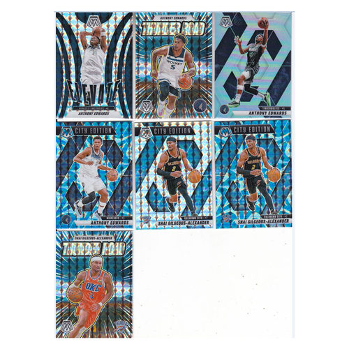 球星卡爱德华兹亚历山大格子折射 银 帕尼尼24-25mosaic