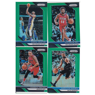 NBA球星卡 奥卡福所罗门希尔内皮尔巴恩斯绿折射帕尼尼18-19prizm