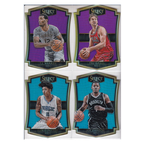 球星卡TJ涡轮保罗加索尔小佩顿乔约翰逊盾牌折帕尼尼15-16select