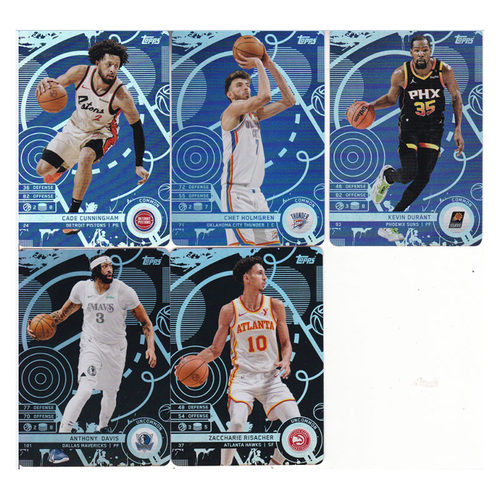 球星卡坎宁安霍姆格伦杜兰特蓝 戴维斯里萨谢黑折射topps2025