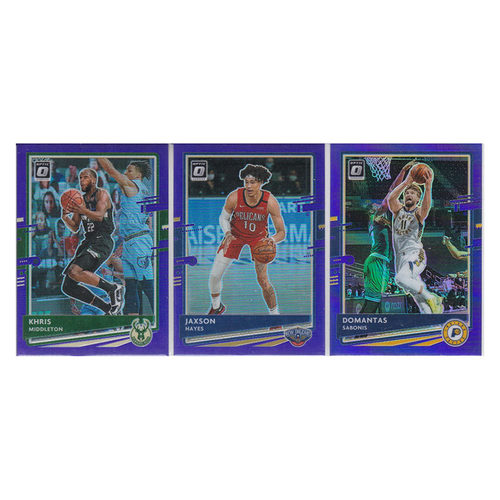 球星卡 米德尔顿 海耶斯 萨博尼斯 紫折射帕尼尼20-21optic