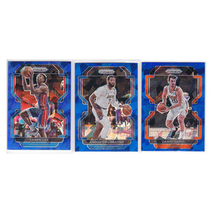 球星卡 萨本李 德拉蒙德 萨里奇 蓝碎冰折射/125帕尼尼21-22prizm