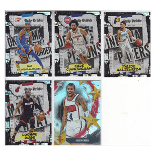 球星卡亚历山大坎宁安哈利伯顿韦德杰伦格林折射topps2025