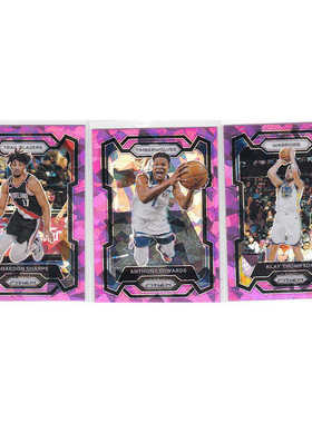 球星卡谢登夏普 爱德华兹 克莱汤普森粉碎冰折射帕尼尼23-24prizm