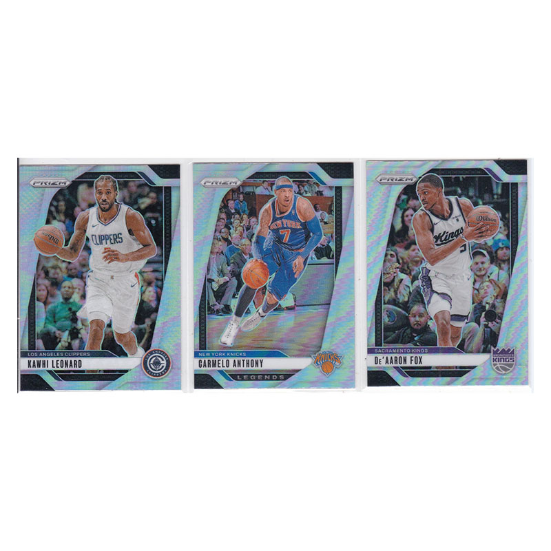 球星卡莱昂纳德 卡梅隆安东尼 福克斯 银折射帕尼尼24-25prizm