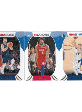 NBA球星卡 东契奇 恩比德 波神雪花特卡帕尼尼20-21hoops