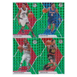 NBA球星卡路威廉姆斯小佩顿贝弗利科林斯绿折帕尼尼19-20mosaic