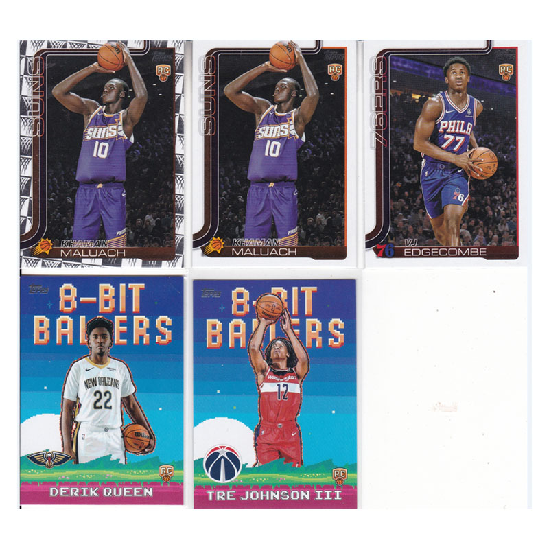 球星卡马努阿奇埃奇库姆奎因特雷约翰逊新秀topps2025